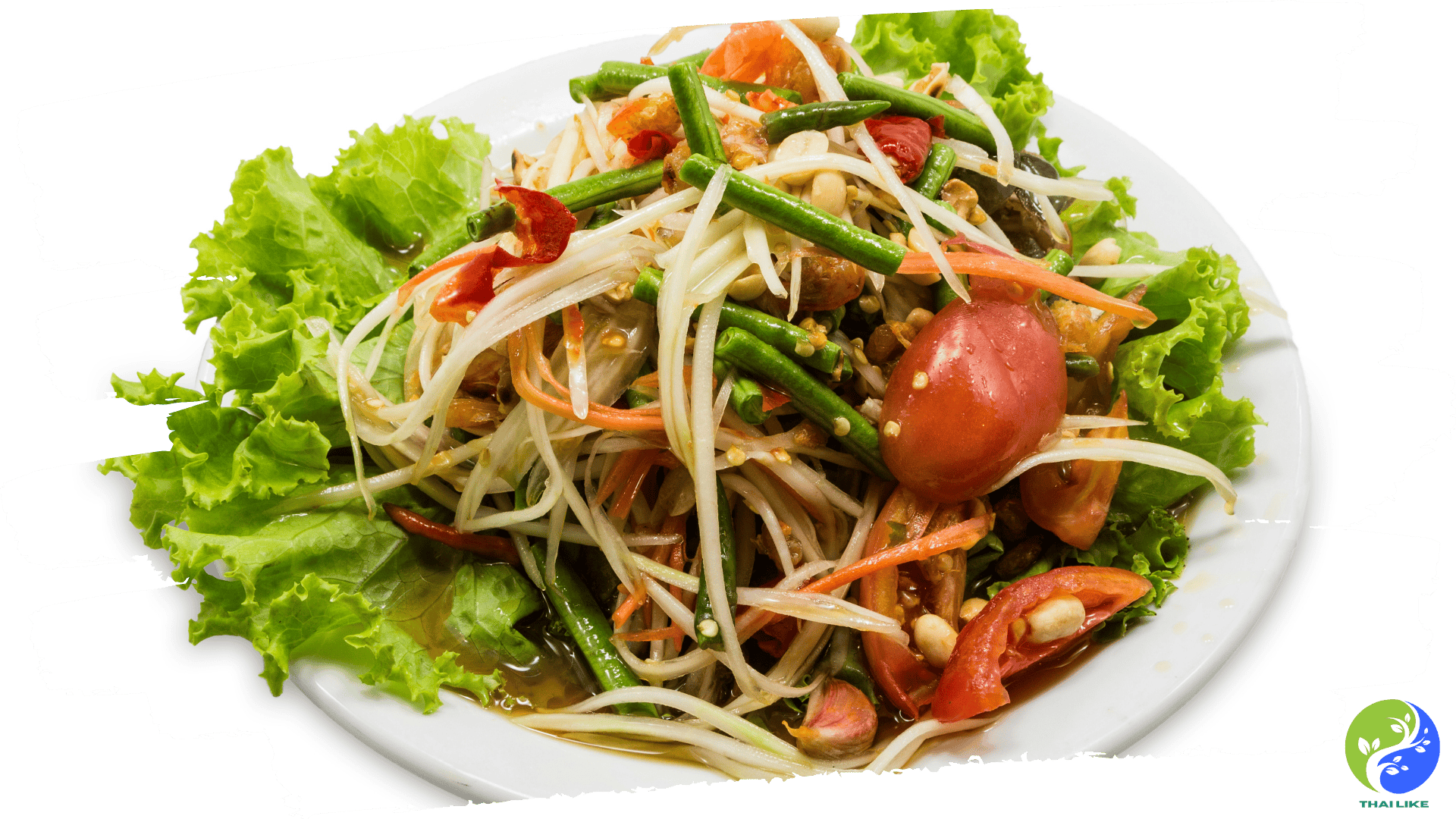 솜땀 또는 파파야 샐러드